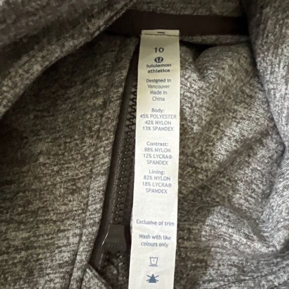 Lululemon Be Present Jacket Coco Pique Black - Picture 2 of 3